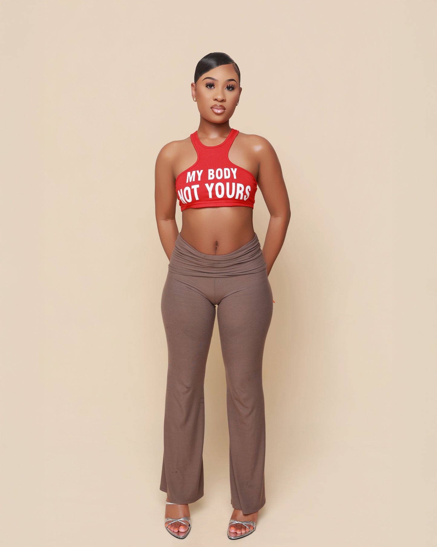 Her temple Crop Top Tank