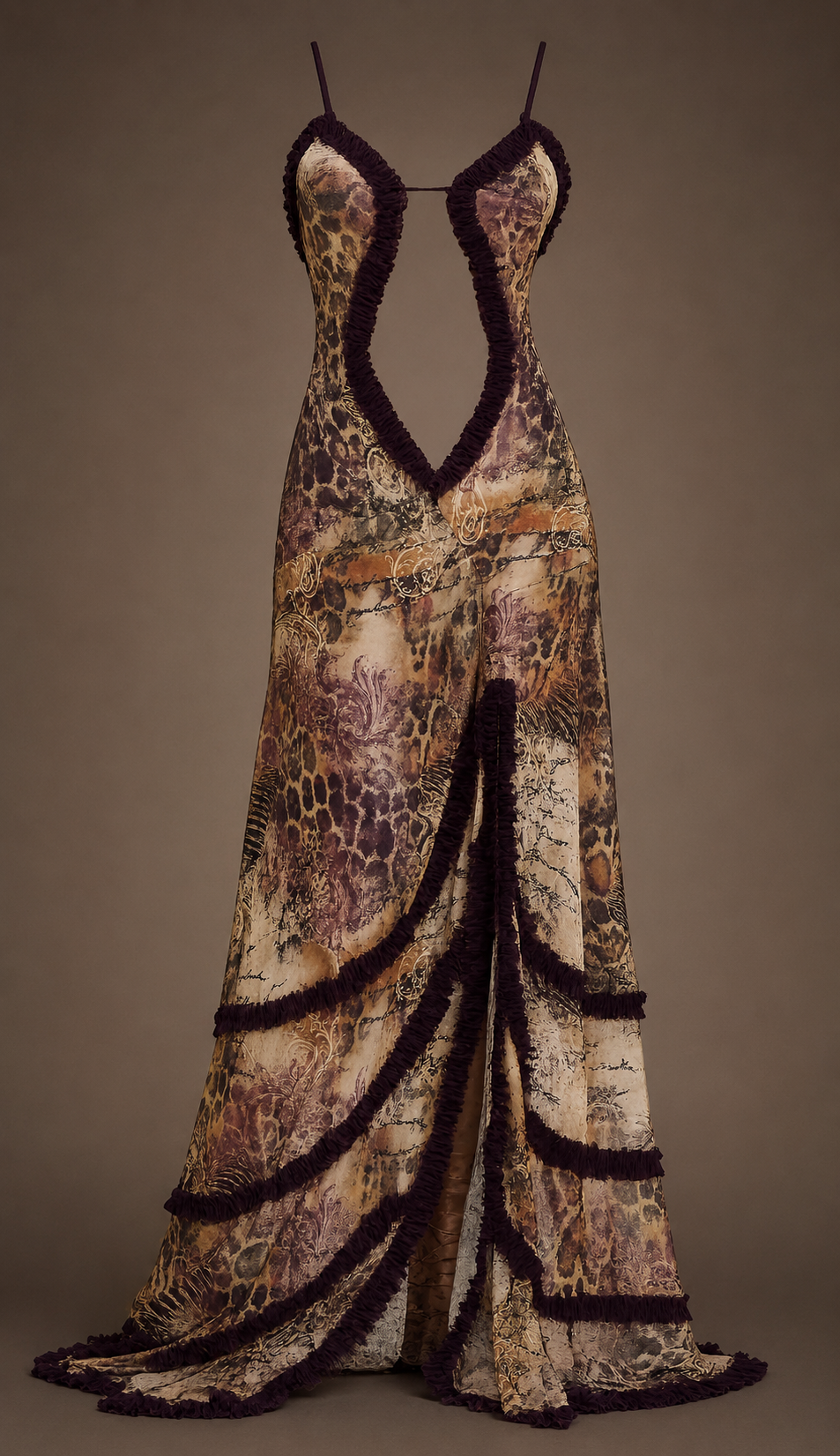 Sienna Lace Illusion Maxi Dress