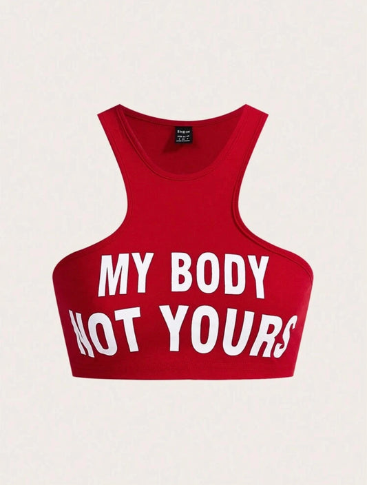 Her temple Crop Top Tank